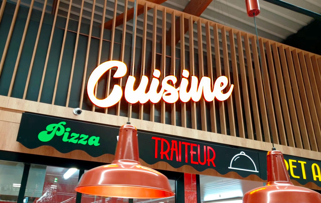 enseigne lumineuse intérieure